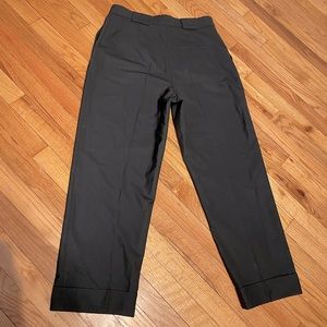 NWOT & Other Stories Wool Pleated Pinstripe high rise dressy work pants 10 black